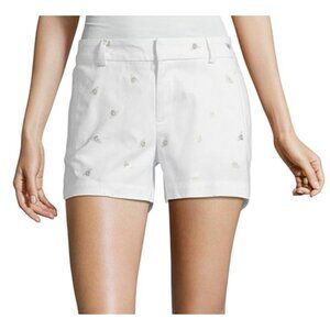 A.n.a. White Gold Bee Printed Preppy Casual Twill Shorts Size 20W